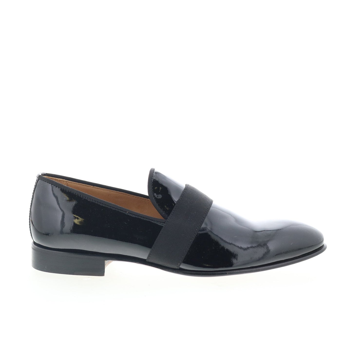 Di Bianco GB786 Mens Black Leather Slip On Loafers & Slip Ons Casual Shoes