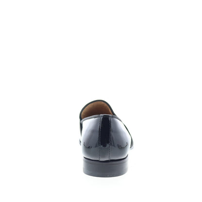 Di Bianco GB786 Mens Black Leather Slip On Loafers & Slip Ons Casual Shoes