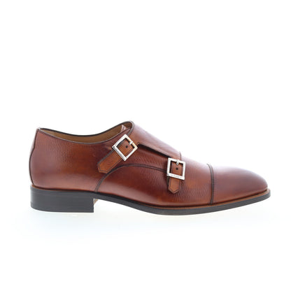 Di Bianco GBF366 Mens Brown Leather Loafers & Slip Ons Casual Shoes