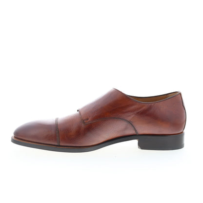 Di Bianco GBF366 Mens Brown Leather Loafers & Slip Ons Casual Shoes