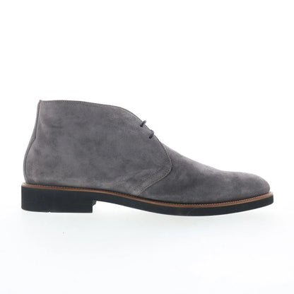 Di Bianco Gomma GBF409 Mens Gray Suede Lace Up Chukkas Boots