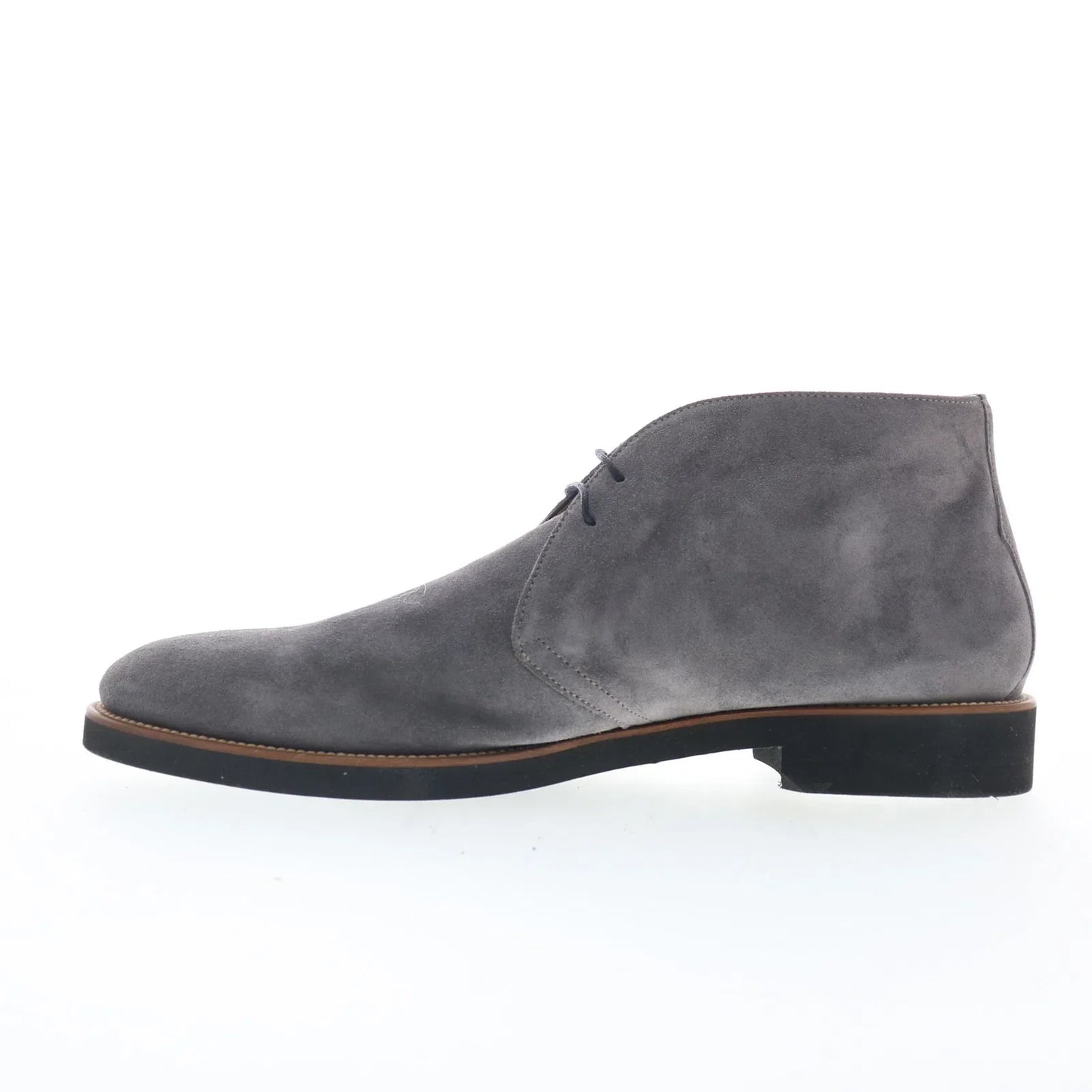 Di Bianco Gomma GBF409 Mens Gray Suede Lace Up Chukkas Boots