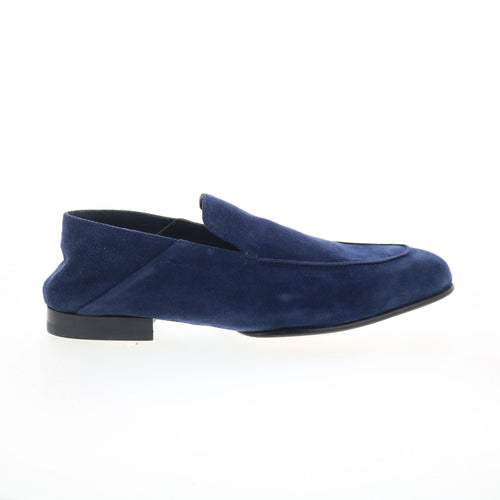 Di Bianco Gallipoli Mens Blue Suede Slip On Loafers & Slip Ons Casual Shoes