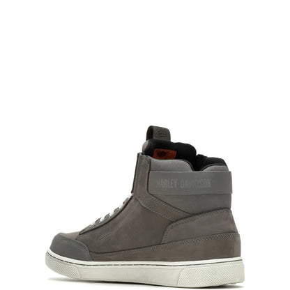 Harley-Davidson Bauman DE D50003 Mens Gray Leather Lifestyle Sneakers Shoes