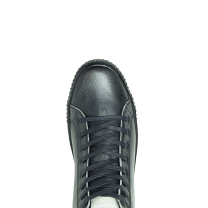 Harley-Davidson Barren 5" Leather Lace Mens Black Lifestyle Sneakers Shoes