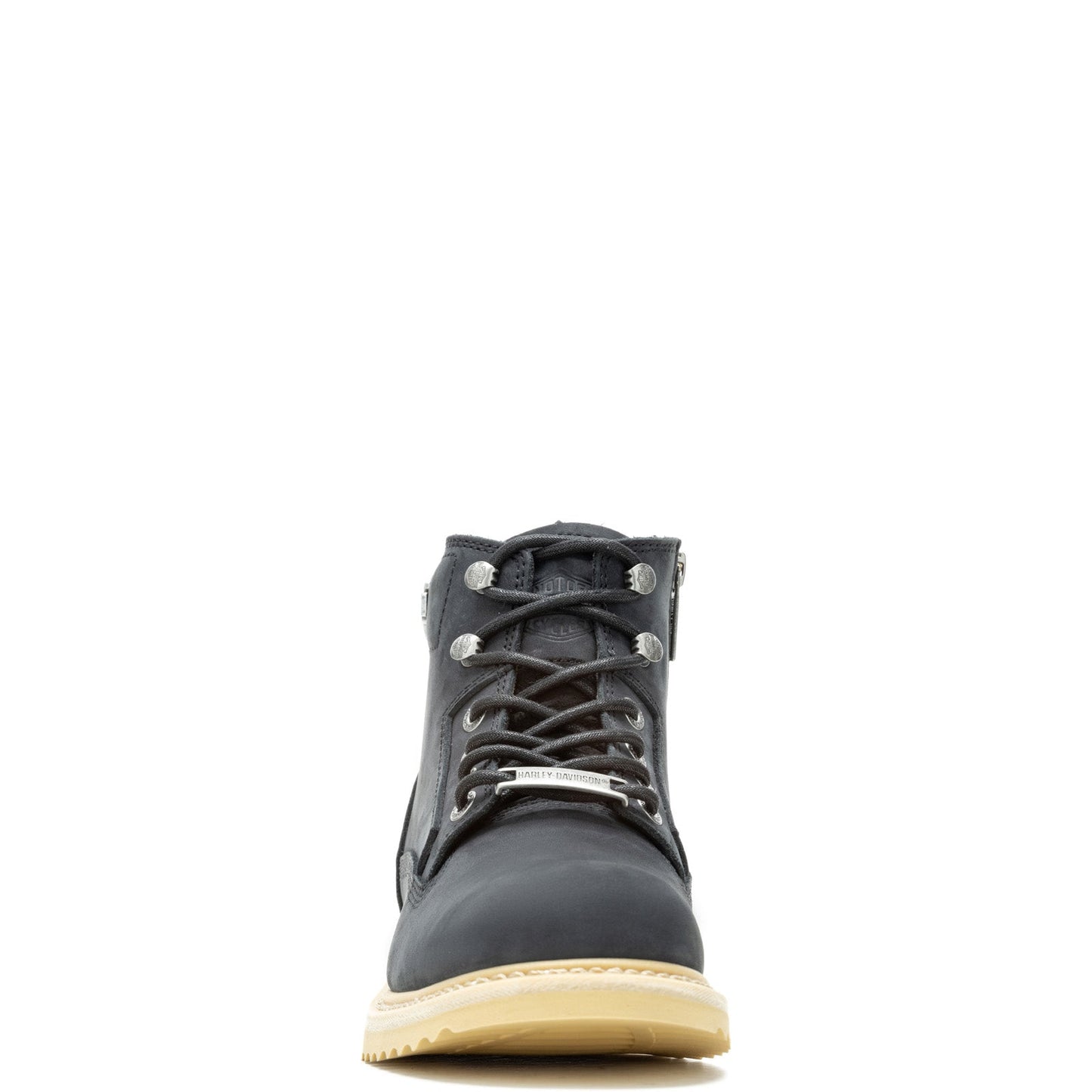 Harley-Davidson Beaton D93852 Mens Black Leather Lace Up Casual Dress Boots