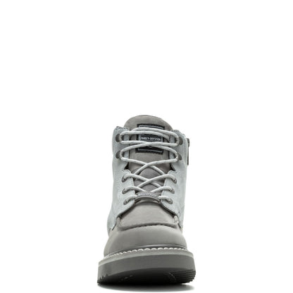 Harley-Davidson Beau D93858 Mens Gray Leather Zipper Motorcycle Boots
