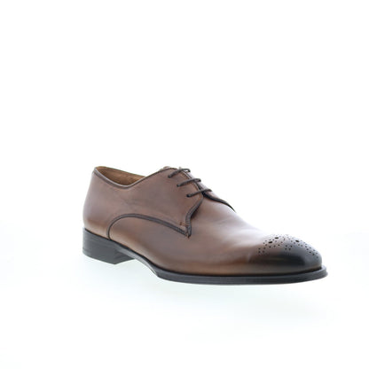 Pastori by Di Bianco Hadrian Mens Brown Oxfords & Lace Ups Casual Shoes