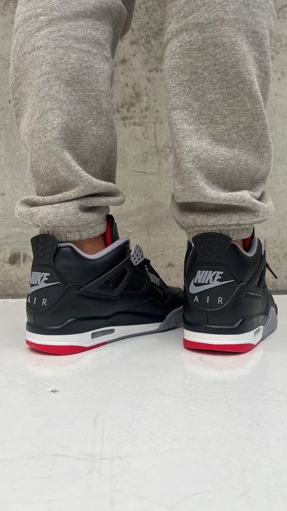 Nike Mens Jordan 4 Retro Sneakers - 'Bred Reimagined'