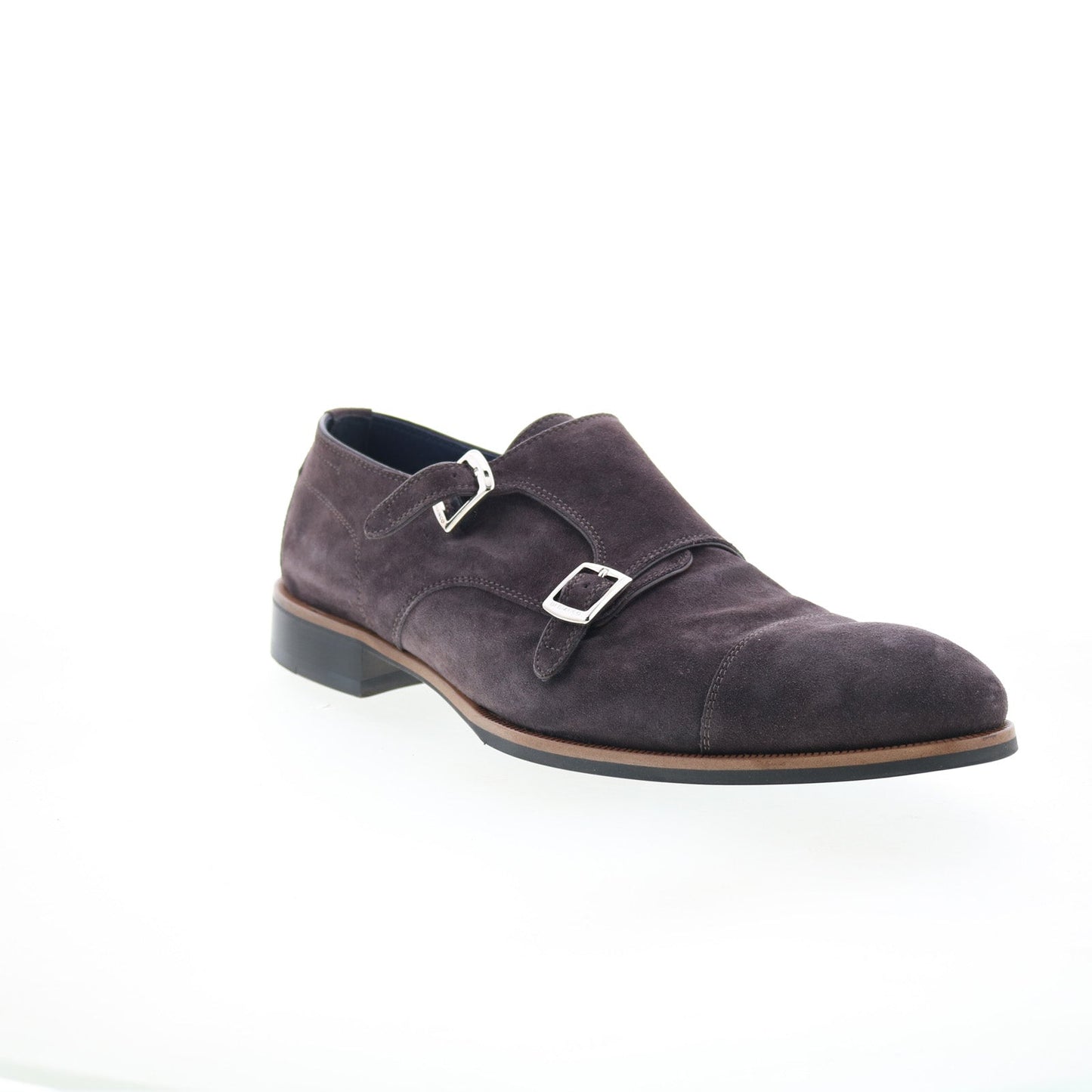 Di Bianco Isernia Mens Brown Suede Loafers & Slip Ons Casual Shoes