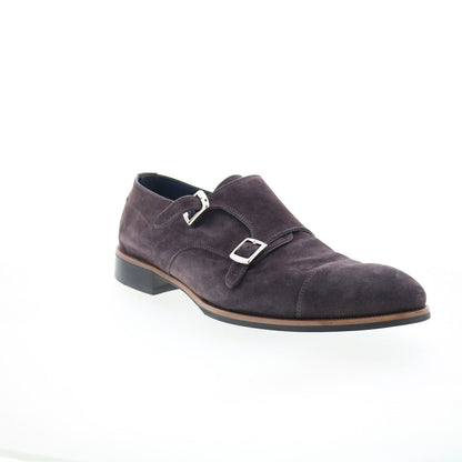 Di Bianco Isernia Mens Brown Suede Loafers & Slip Ons Casual Shoes