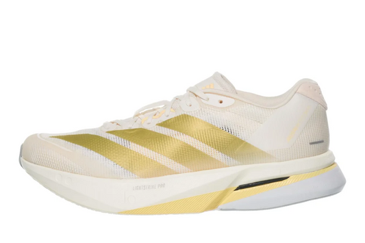 Adizero Boston 13 Women's :Chalk White | Gold Metallic