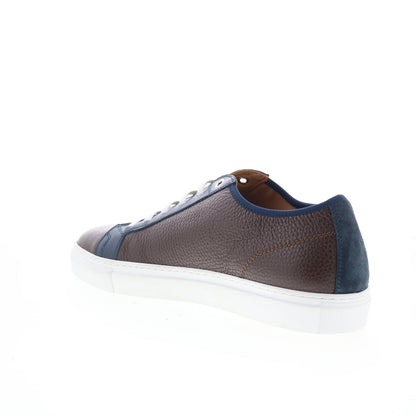 Pastori by Di Bianco Julius Mens Brown Leather Lifestyle Sneakers Shoes