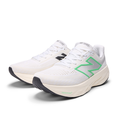 Fresh Foam X 1080 v14 (D) Men's :White | Lime Leaf
