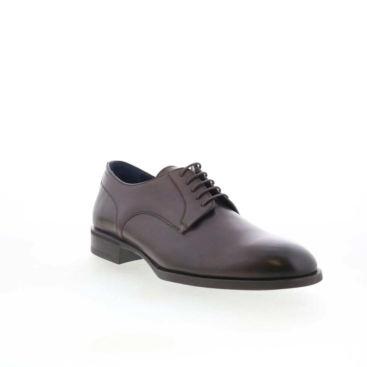Di Bianco Marano Mens Brown Leather Oxfords & Lace Ups Plain Toe Shoes