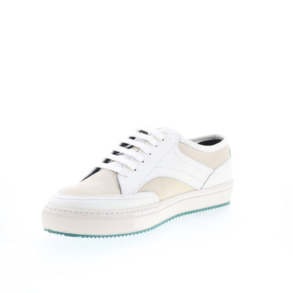 Pastori by Di Bianco Otho Mens White Leather Lifestyle Sneakers Shoes