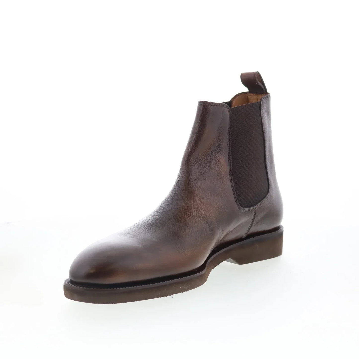 Pastori by Di Bianco Pertinax Mens Brown Leather Slip On Chelsea Boots