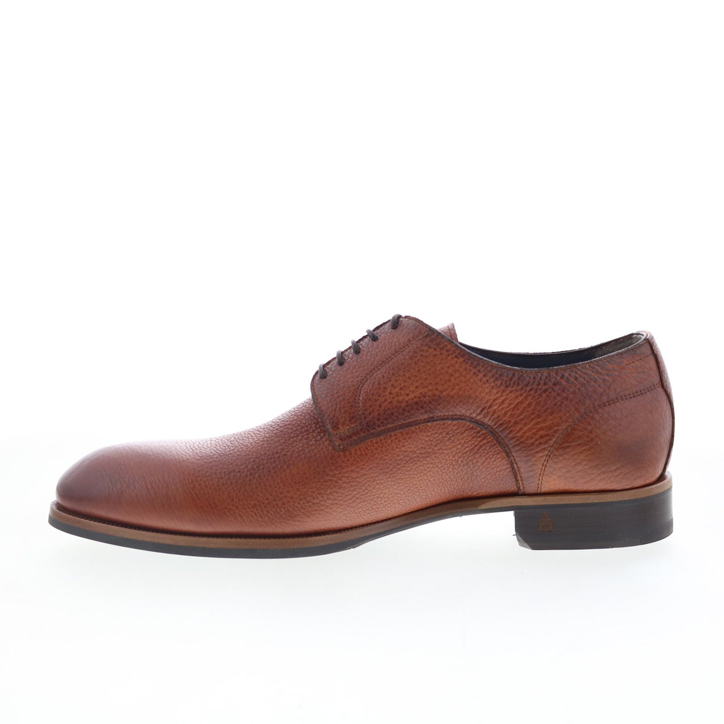 Di Bianco Pisa Mens Brown Leather Lace Up Oxfords & Lace Ups Casual Shoes