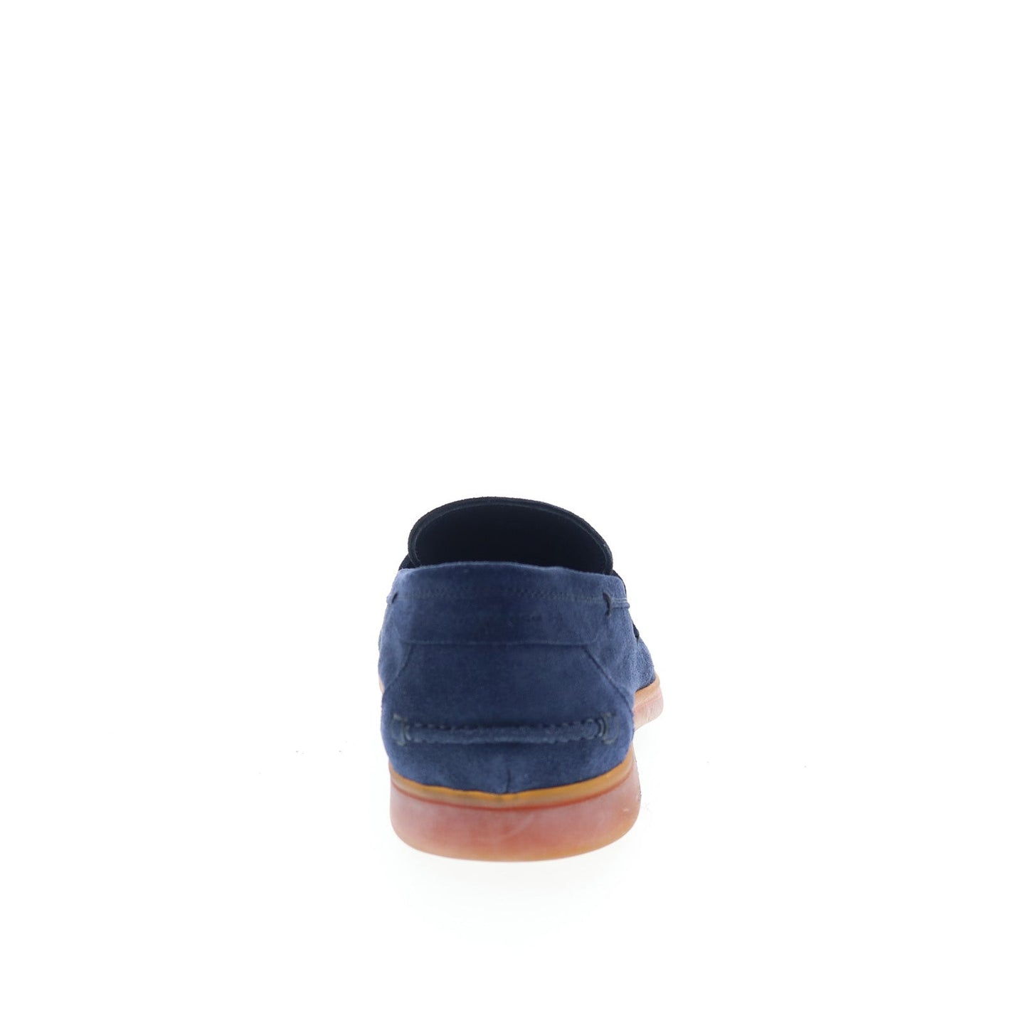 Di Bianco Procida Mens Blue Suede Slip On Loafers & Slip Ons Penny Shoes
