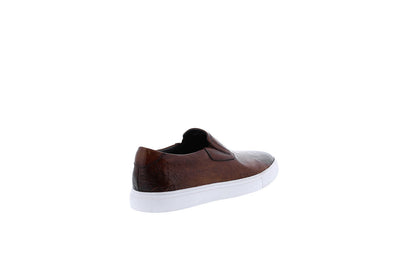 Robert Graham Napa RG5555S Mens Brown Leather Lifestyle Sneakers Shoes