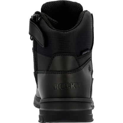 Rocky Cadet Side Zip 6" RKD0104 Mens Black Leather Lace Up Tactical Boots