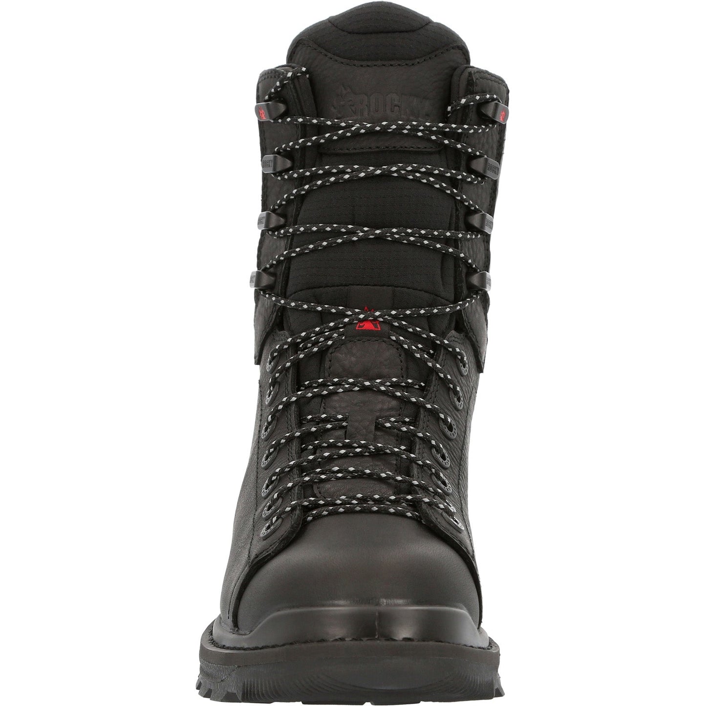 Rocky Rams Horn Lace To Toe Waterproof Mens Black Wide Work & Safety Boots