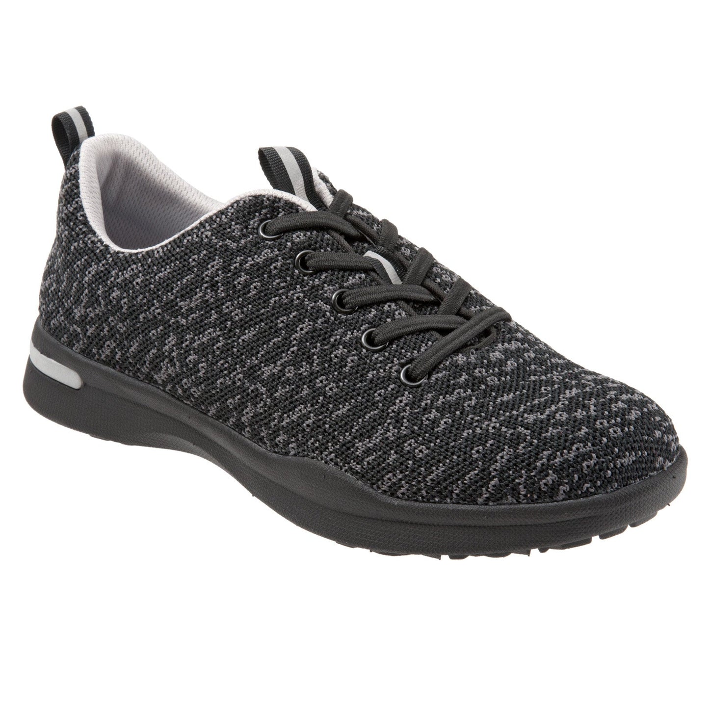 Softwalk Sampson S1713-099 Womens Black Leather Lifestyle Sneakers Shoes