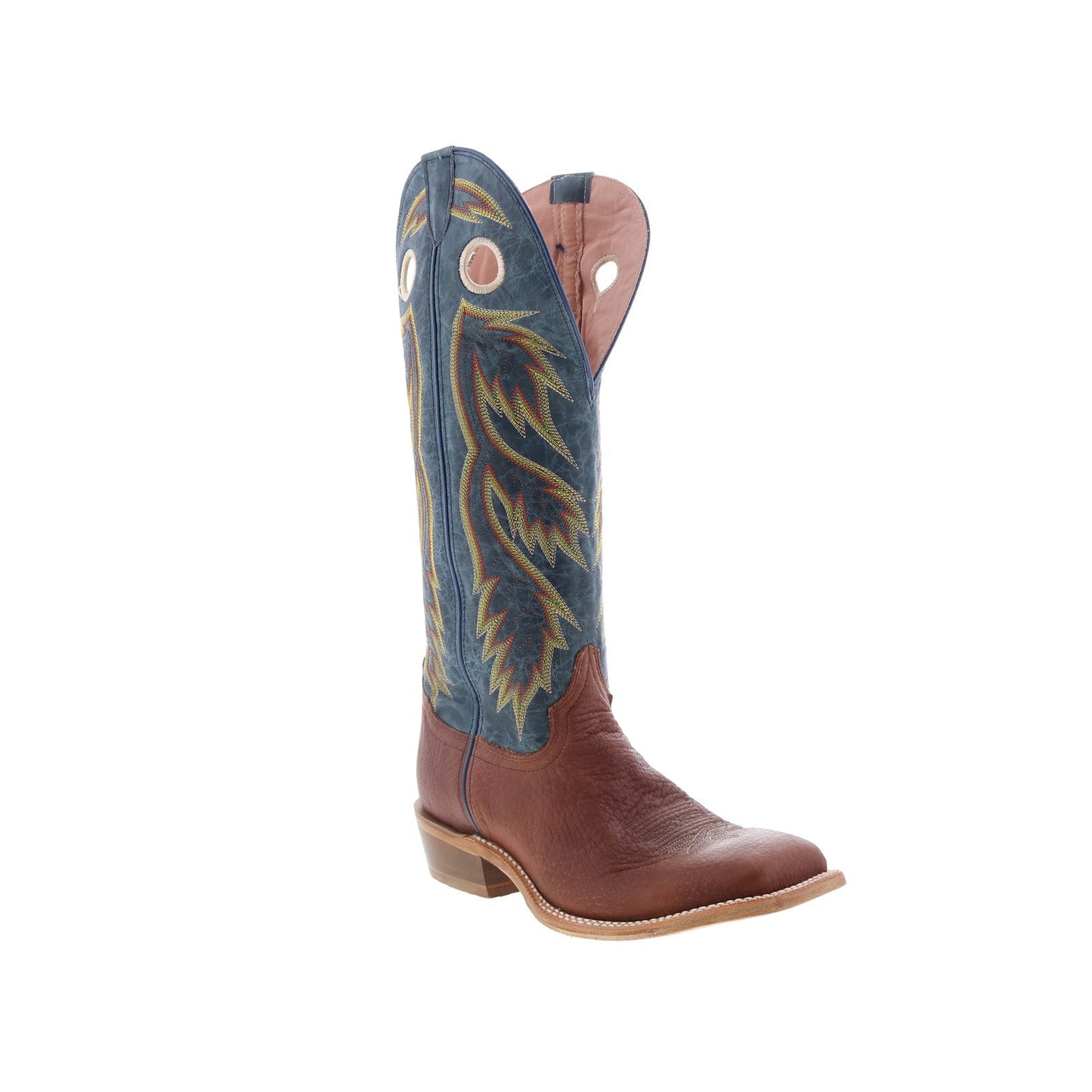 Tony Lama Merrit Buckaroo SA2004 Mens Blue Wide Leather Cowboy Western Boots