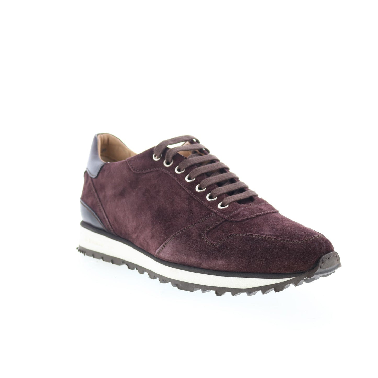 Di Bianco SB308 Mens Burgundy Suede Lace Up Lifestyle Sneakers Shoes
