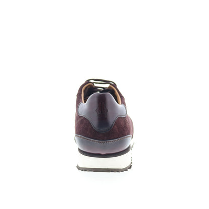 Di Bianco SB308 Mens Burgundy Suede Lace Up Lifestyle Sneakers Shoes