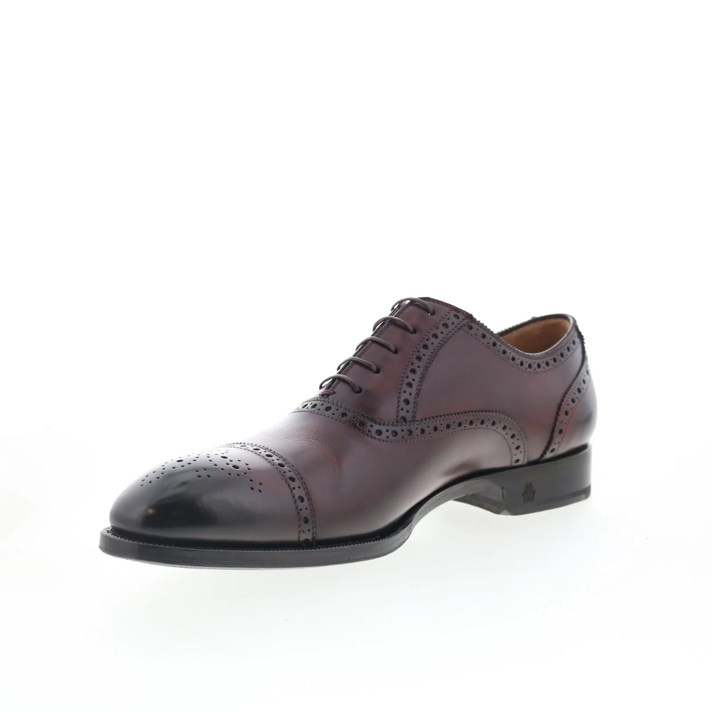 Di Bianco SBP926 Mens Brown Leather Oxfords & Lace Ups Cap Toe Shoes