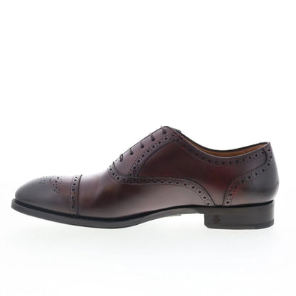 Di Bianco SBP926 Mens Brown Leather Oxfords & Lace Ups Cap Toe Shoes