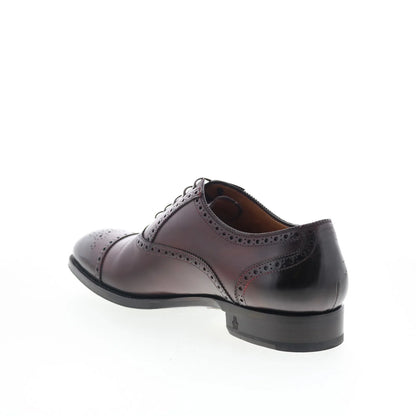 Di Bianco SBP926 Mens Brown Leather Oxfords & Lace Ups Cap Toe Shoes