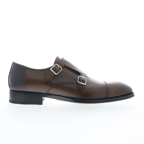 Di Bianco SBP934 Mens Brown Leather Loafers & Slip Ons Casual Shoes