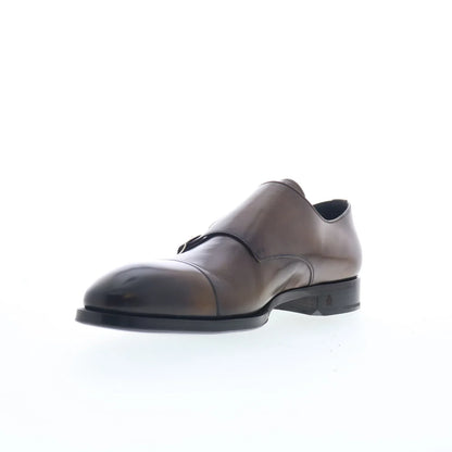 Di Bianco SBP934 Mens Brown Leather Loafers & Slip Ons Casual Shoes