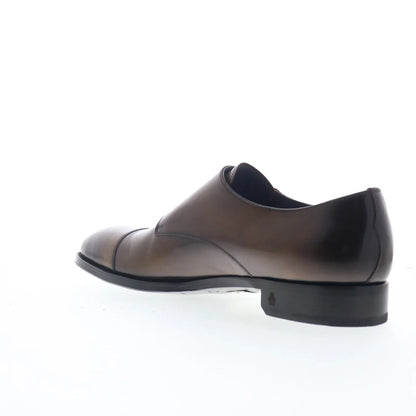 Di Bianco SBP934 Mens Brown Leather Loafers & Slip Ons Casual Shoes