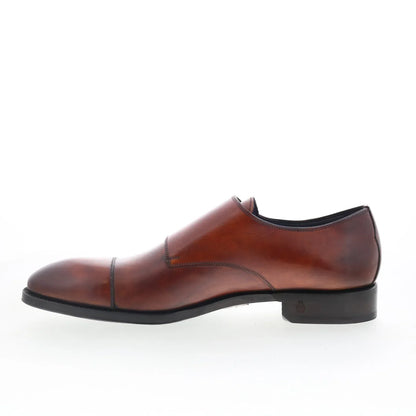 Di Bianco SBP934 Mens Brown Leather Loafers & Slip Ons Casual Shoes