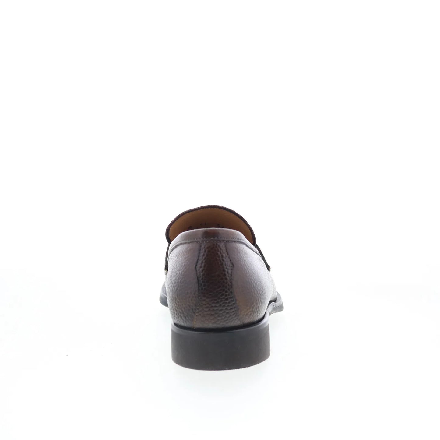 Di Bianco SC524 Mens Brown Leather Slip On Loafers & Slip Ons Penny Shoes