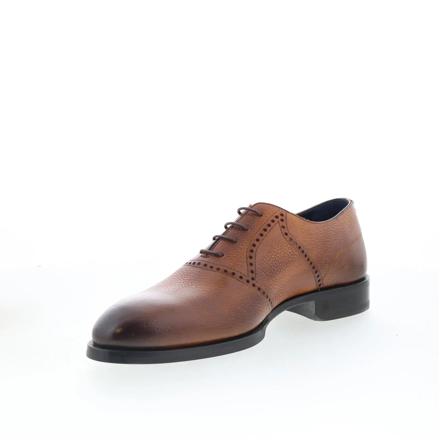 Di Bianco Sabaudia Mens Brown Leather Oxfords & Lace Ups Plain Toe Shoes