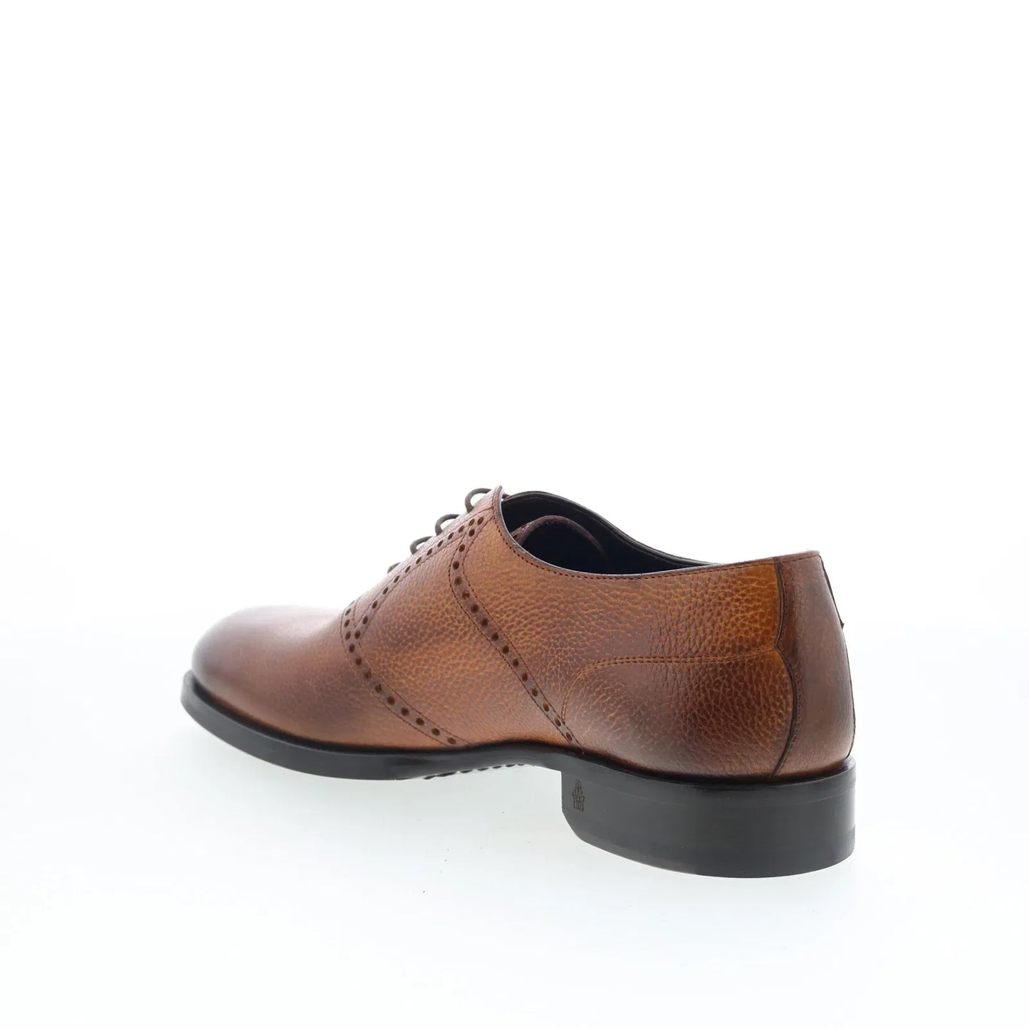 Di Bianco Sabaudia Mens Brown Leather Oxfords & Lace Ups Plain Toe Shoes