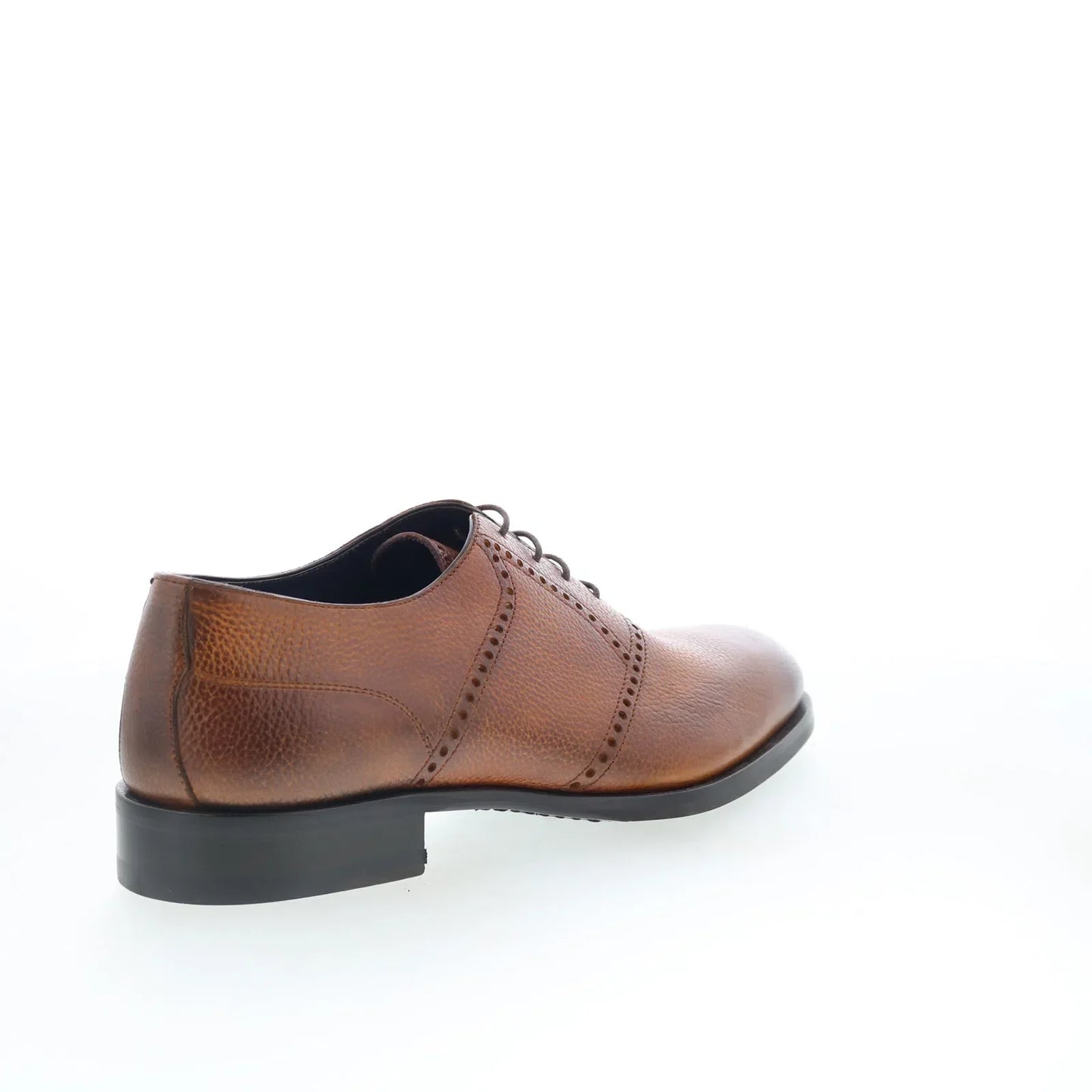 Di Bianco Sabaudia Mens Brown Leather Oxfords & Lace Ups Plain Toe Shoes