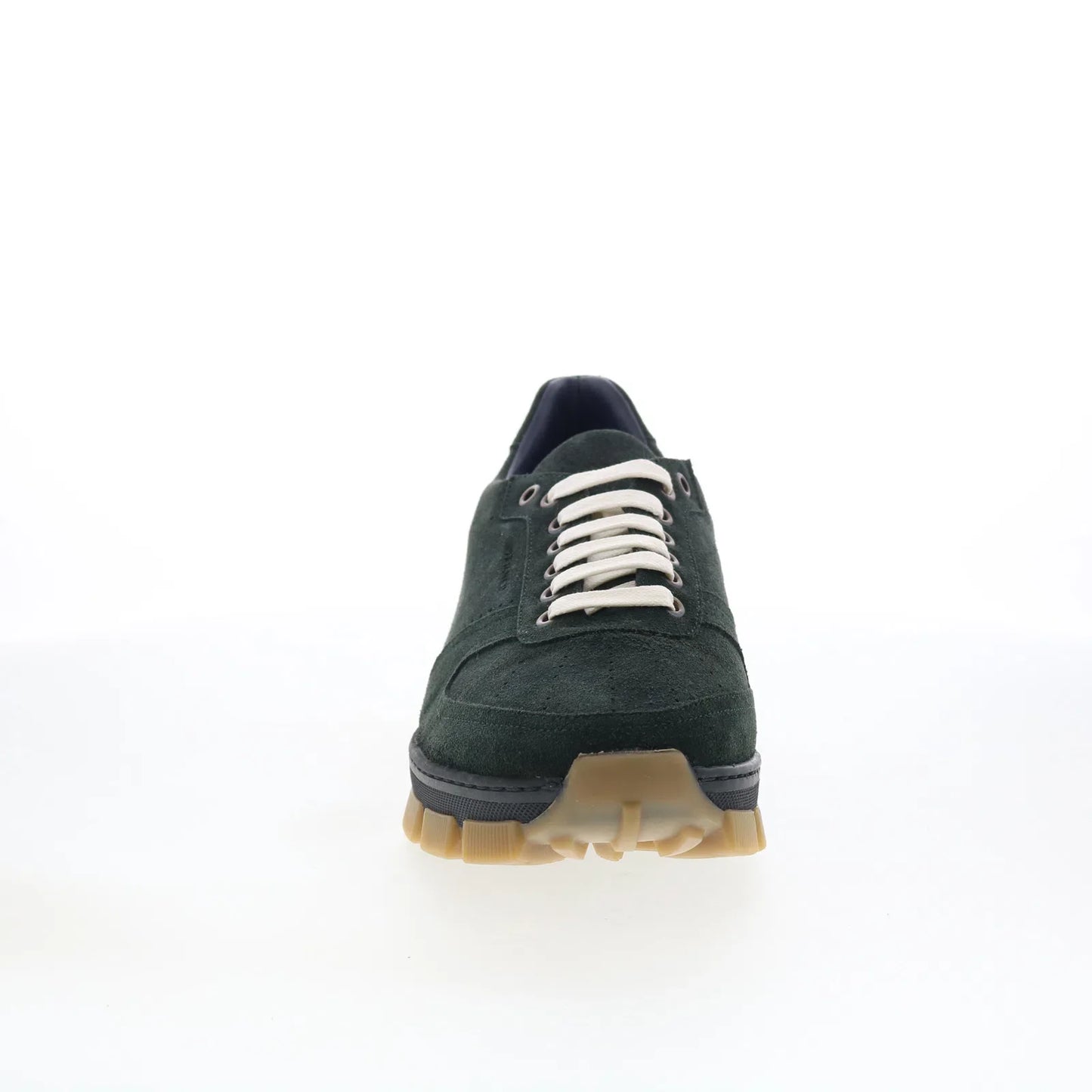 Di Bianco Sondrio Mens Green Suede Lace Up Lifestyle Sneakers Shoes
