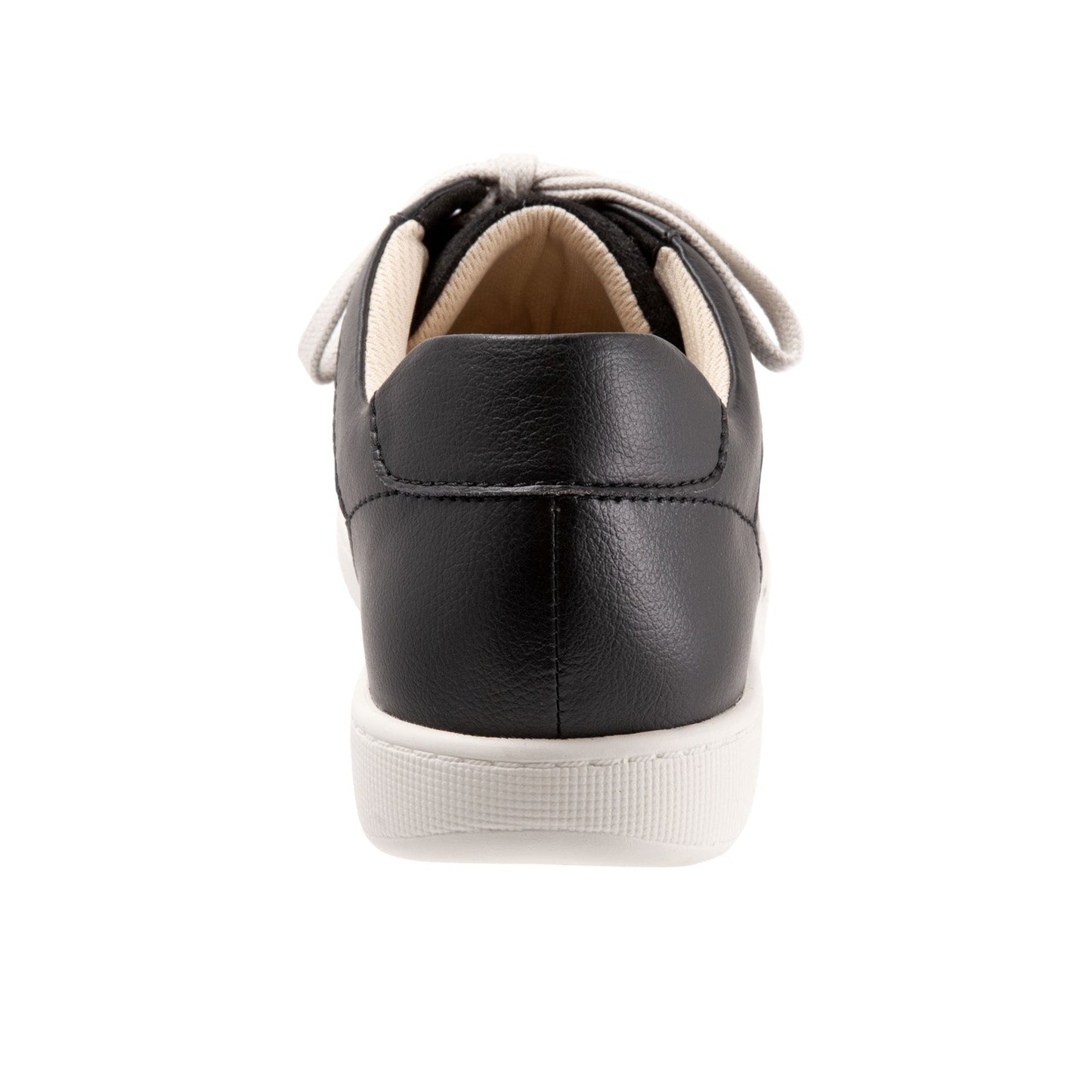 Trotters Adore T2117-001 Womens Black Leather Lace Up Lifestyle Sneakers Shoes