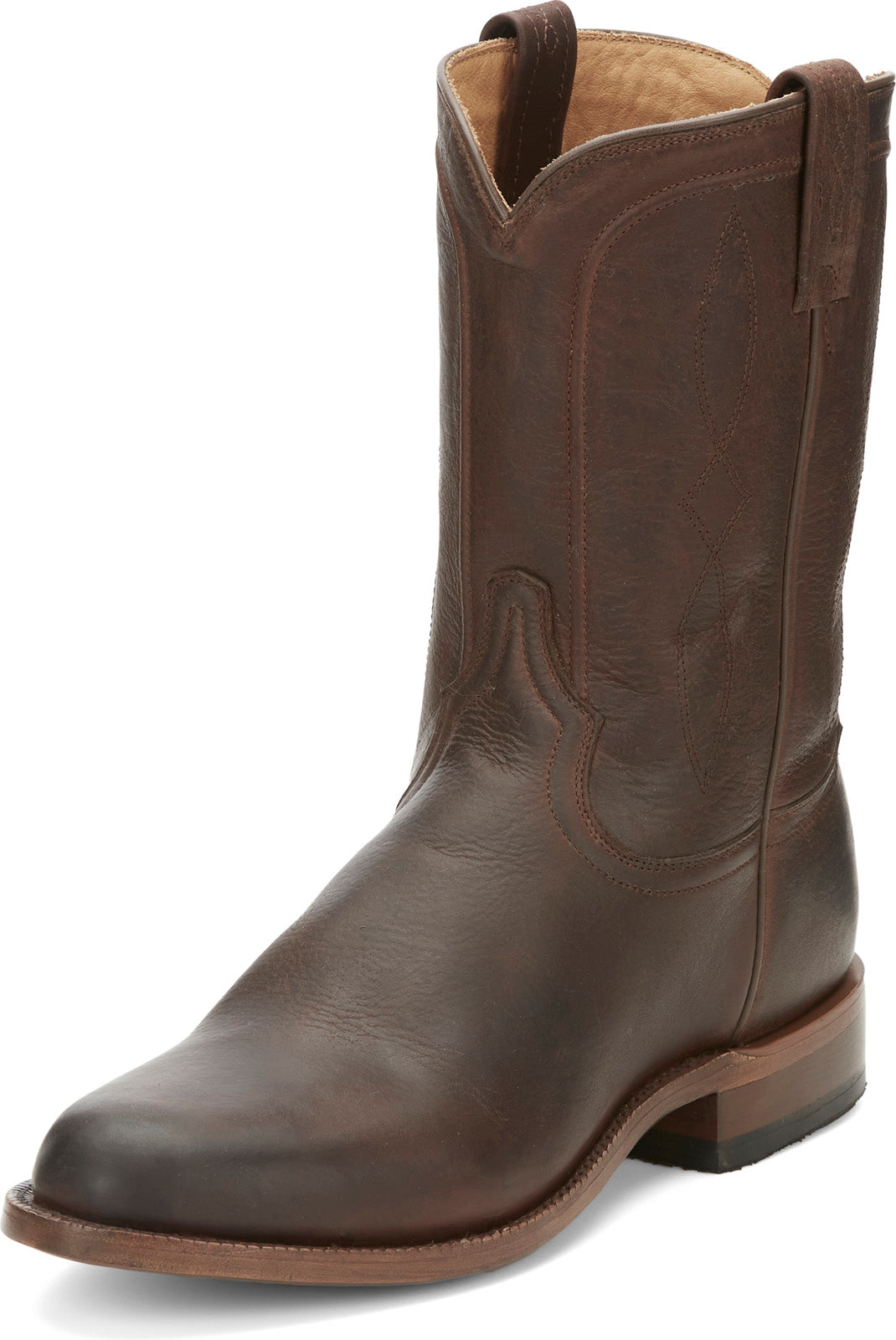 Tony Lama Monterey Round Toe Cowhide Mens Brown Wide Cowboy Western Boots