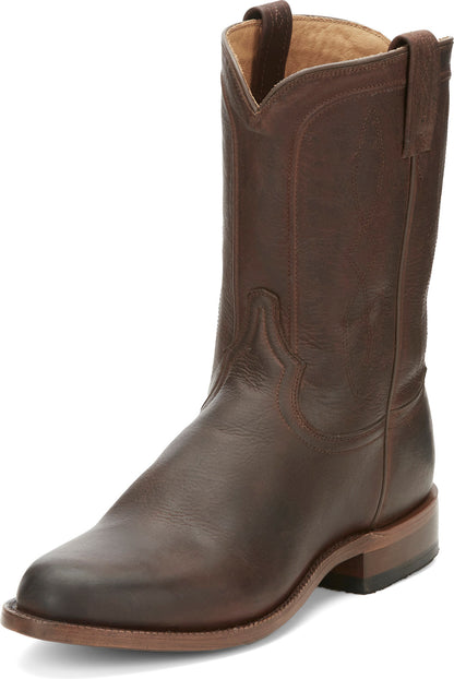 Tony Lama Monterey Round Toe Cowhide Mens Brown Wide Cowboy Western Boots