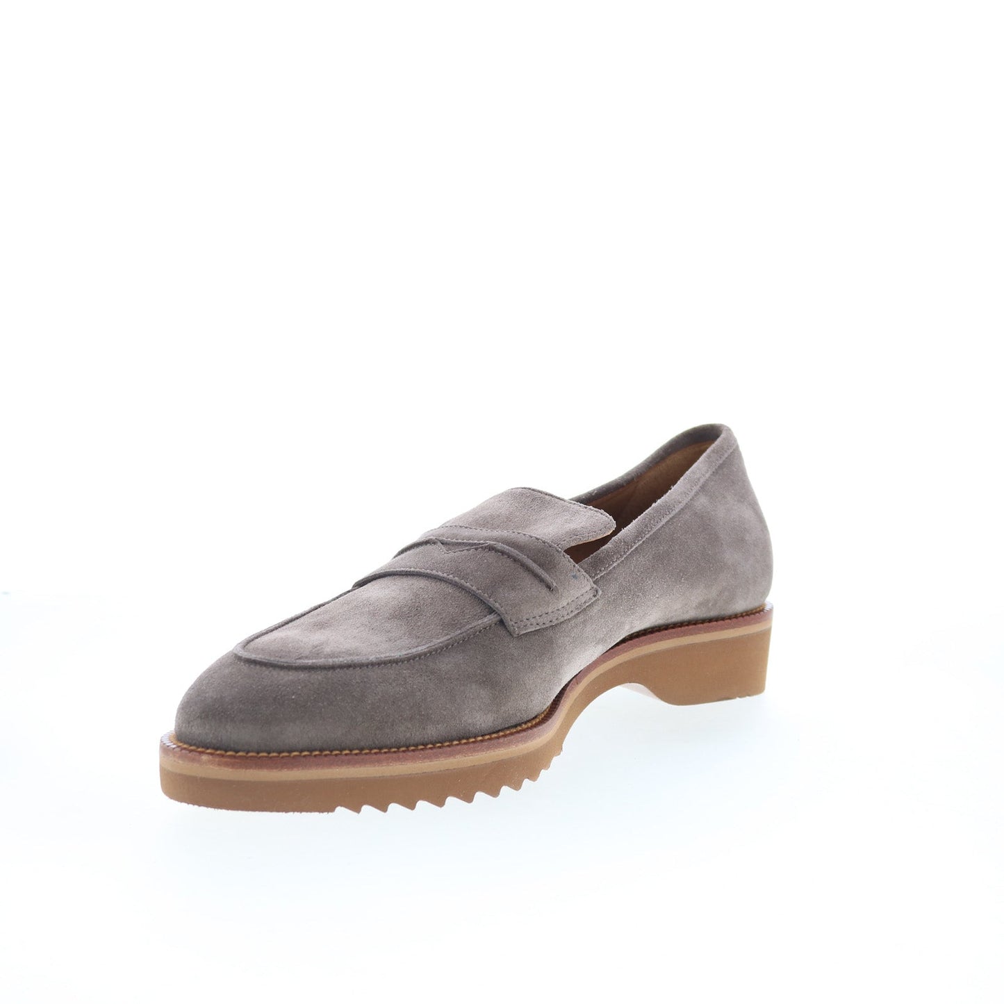 Pastori by Di Bianco Titus Mens Gray Suede Loafers & Slip Ons Penny Shoes