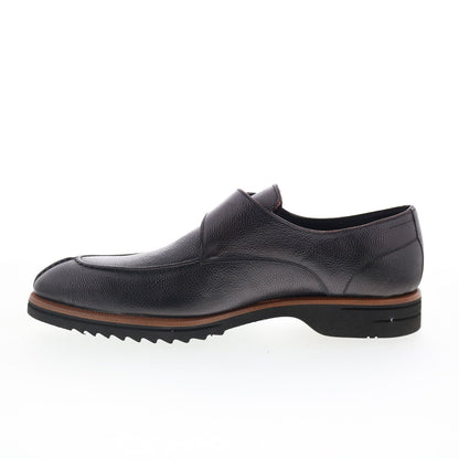 Di Bianco Treviso Mens Black Leather Loafers & Slip Ons Casual Shoes