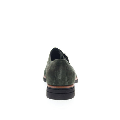 Di Bianco Treviso Mens Green Suede Hook & Loop Loafers & Slip Ons Casual Shoes