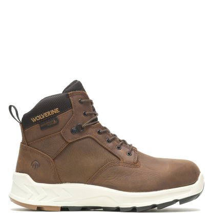 Wolverine Shiftplus LX DSPRG Waterproof Mid Mens Brown Wide Work Boots
