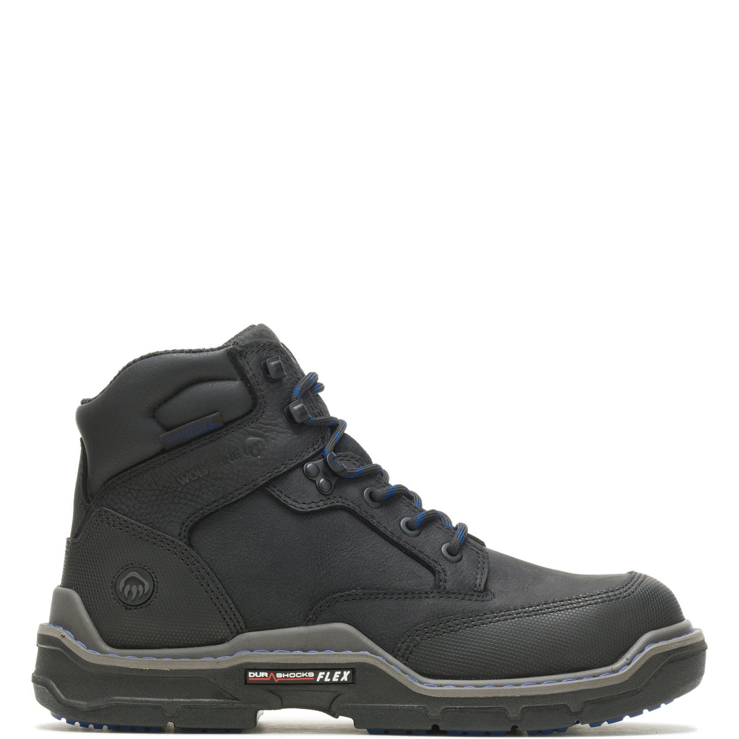 Wolverine Raider DuraShocks HD WP CarbonMax 6" Mens Black Work Boots